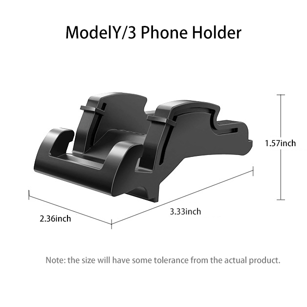 Silicone Snap-On Phone Holder for Tesla Model Y/3 Dashboard Air Vent