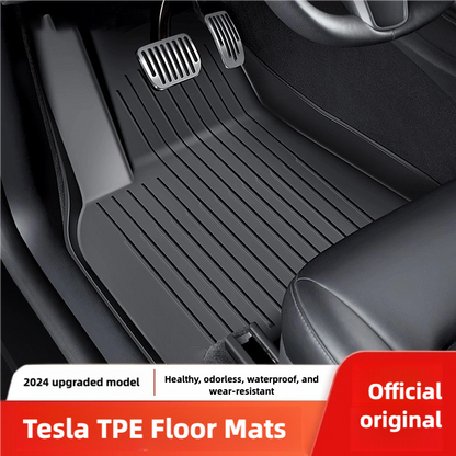 Premium TPE Floor Mats for Tesla Model 3/Y – Full Coverage Car Interior Accessory